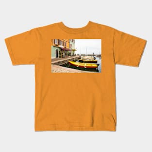 Castelletto Waterfront on Lake Garda in Italy Kids T-Shirt